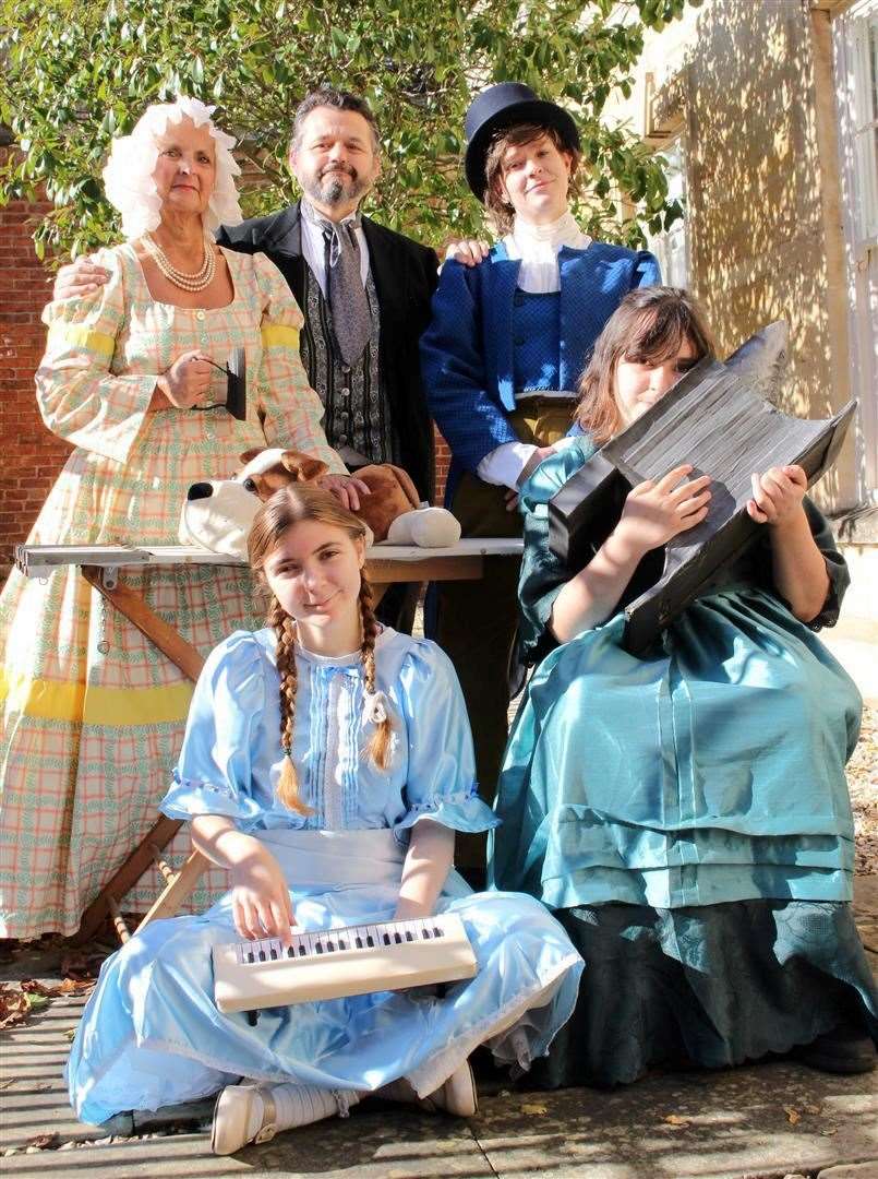 The Bin family. Back left to right: Joy Wilson, Leigh Matsell and Briony Sparrow. Front left to right: Carla Hibbit and Aimee Matsell