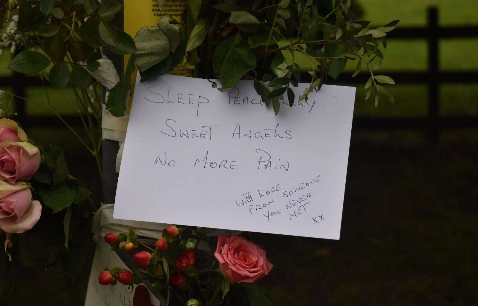 Tributes to Lijuan Wu following the collision.