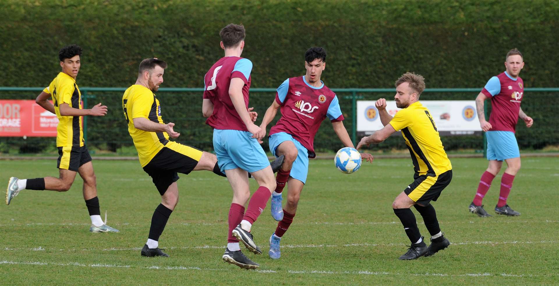 Peterborough League action from Deeping Rangers Reserves' home win over Holbeach Reserves. Photo: Chris Lowndes