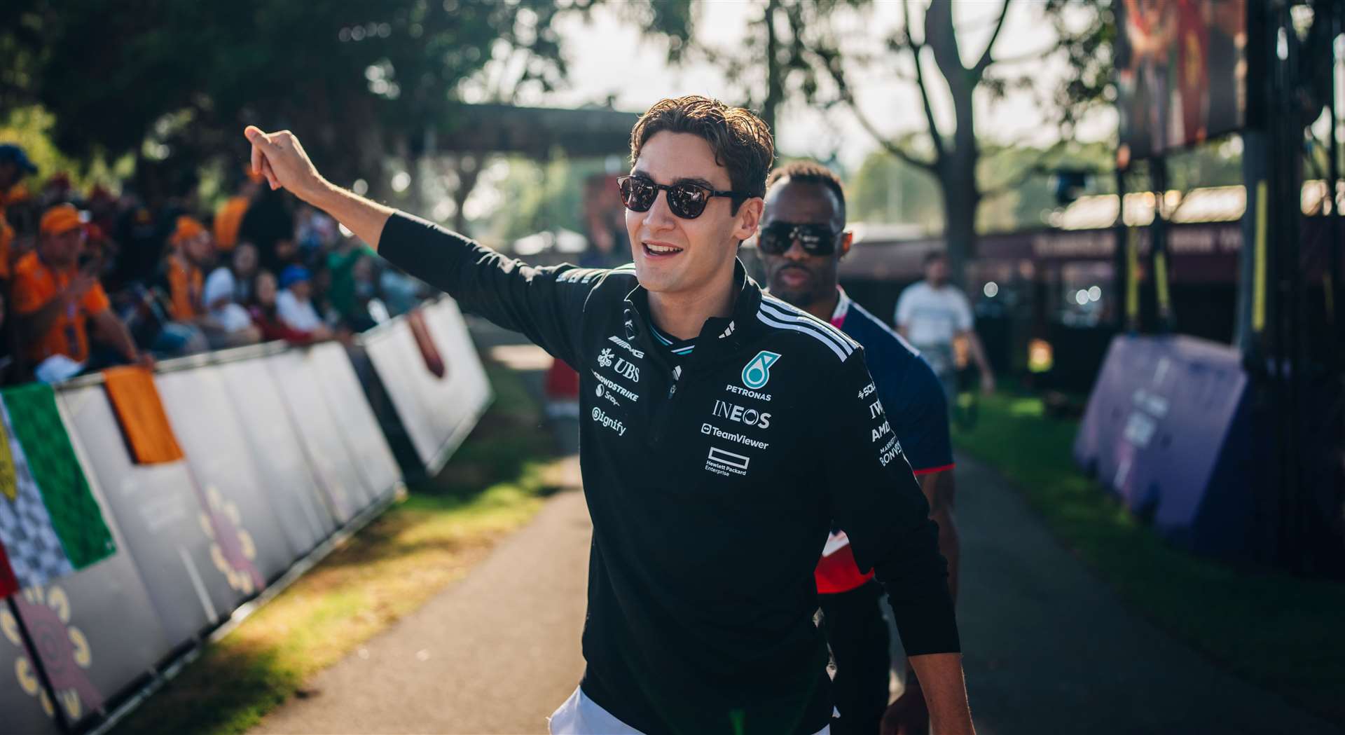 George Russell at the Australian Grand Prix. Photo: Richard Pardon