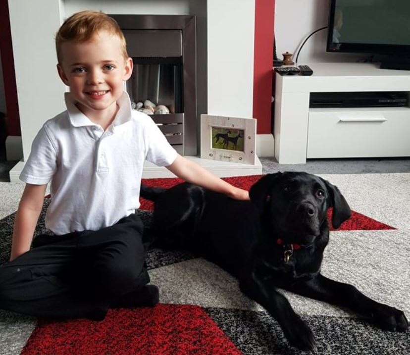 Thomas Dutton (left) with Jaspar.