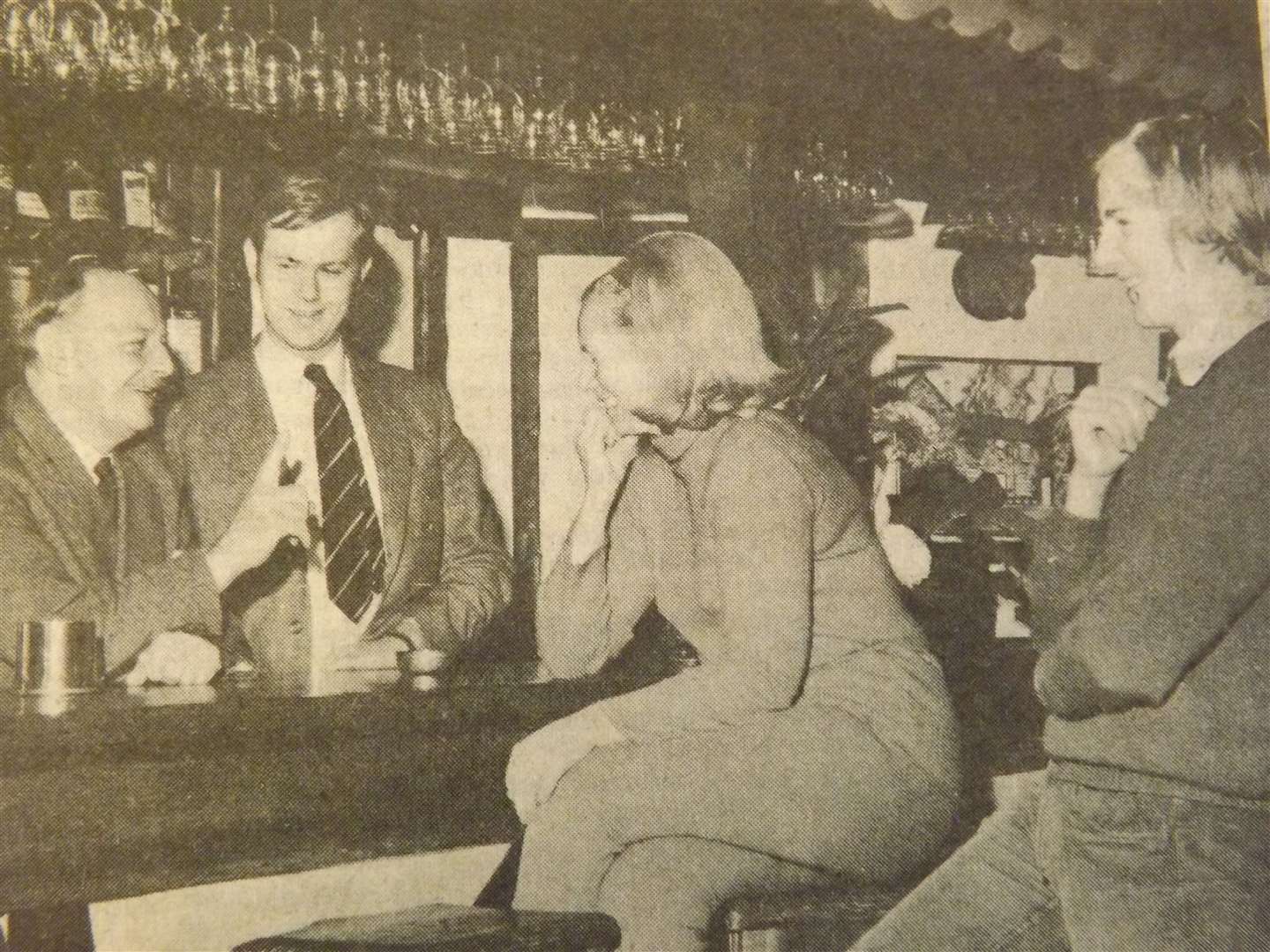 50 years ago: October 26, 1973 – The award-winning team at the Black Horse Inn, Grimsthorpe (from left) Mr Fisher, son Ian, his wife Joyce, and another son Angus.