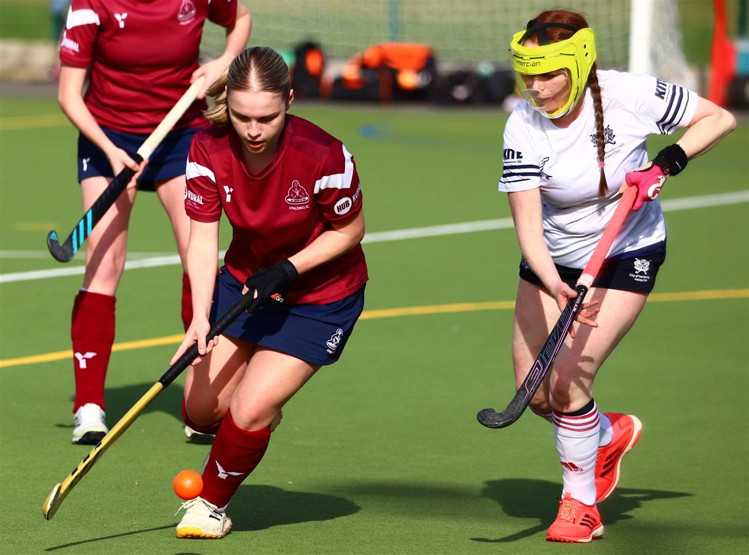Action from Spalding Ladies' victory over City of Peterborough 3rds on Saturday. Photo: Nigel Cookson