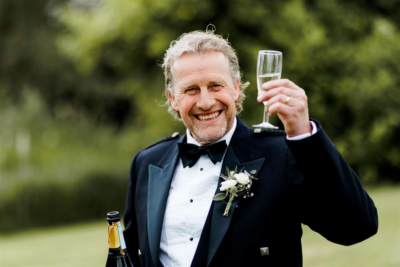 Alistair at the wedding of his son Cameron to Ellie Ferguson, from Grantham, in June 2024. Photo: supplied.