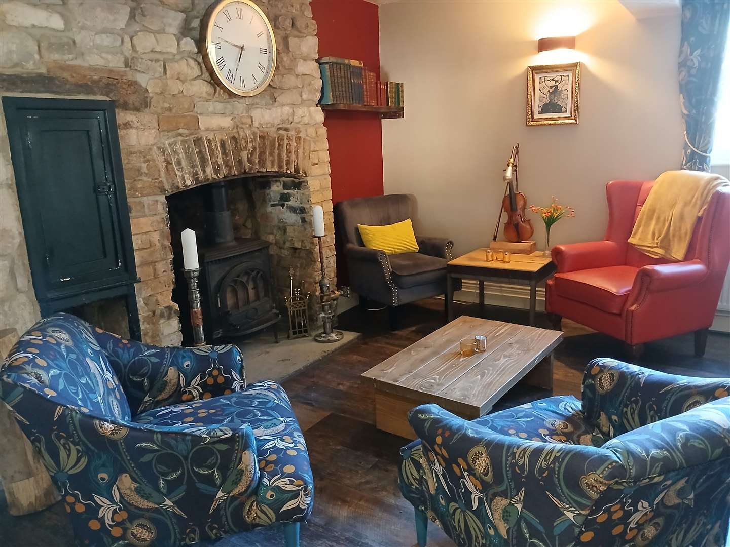 One of the cosy seating areas