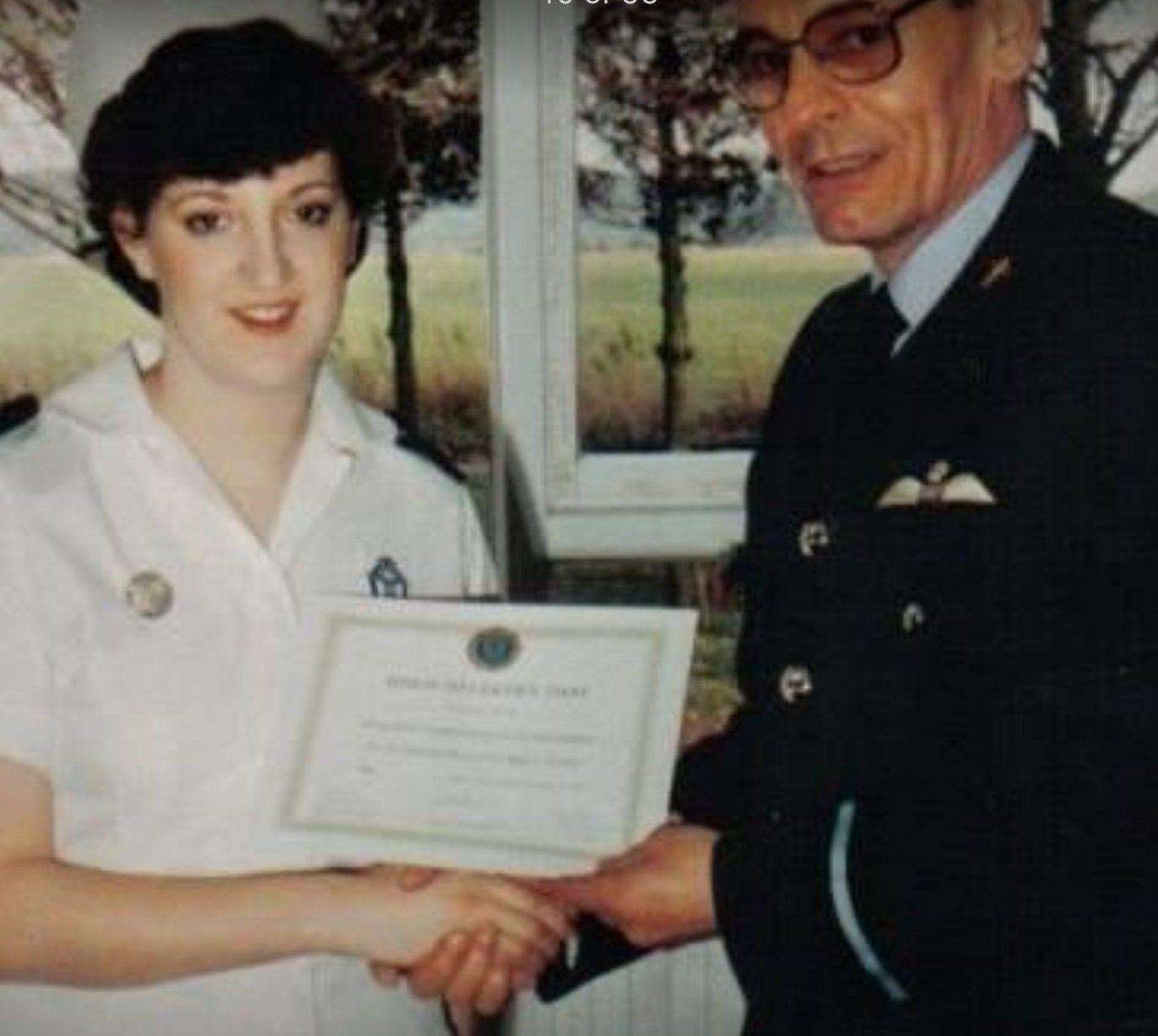 Pat Gildea during her time as an RAF nurse.