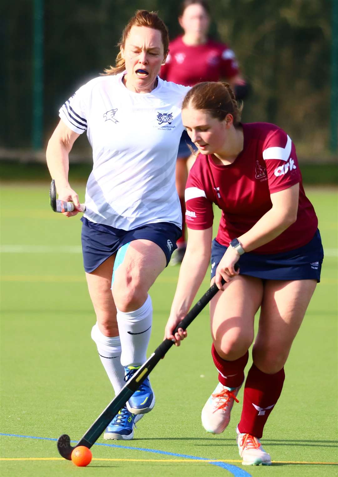 Action from Spalding Ladies' victory over City of Peterborough 3rds on Saturday. Photo: Nigel Cookson