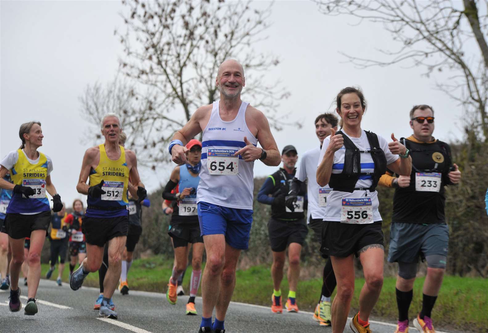 The race attracts runners from a range of clubs. Photo Chris Lowndes