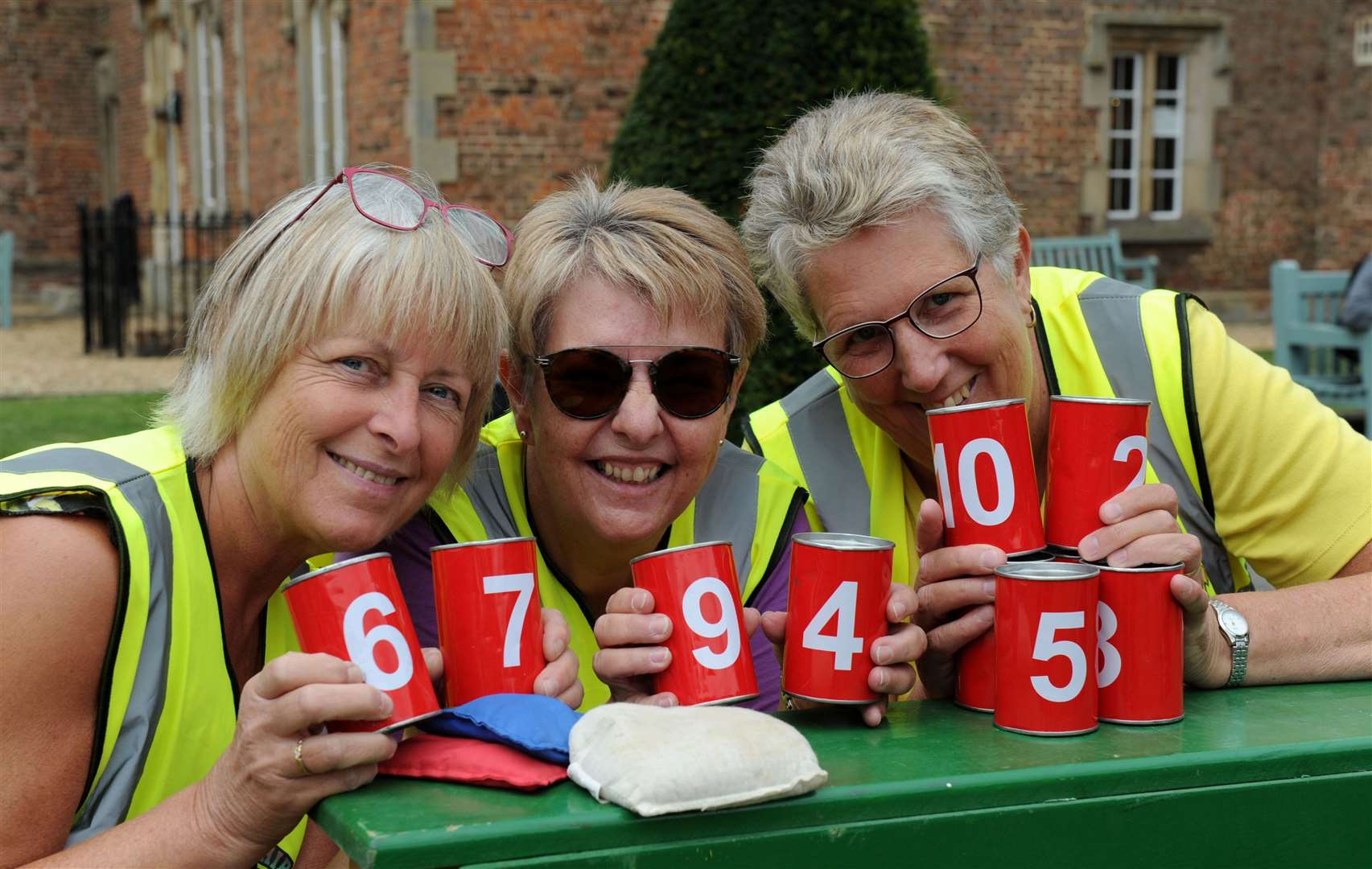 Diane Mayes, Tanya Chandler and Trina Osborne at the fete in Ayscoughfee Gardens, Spalding