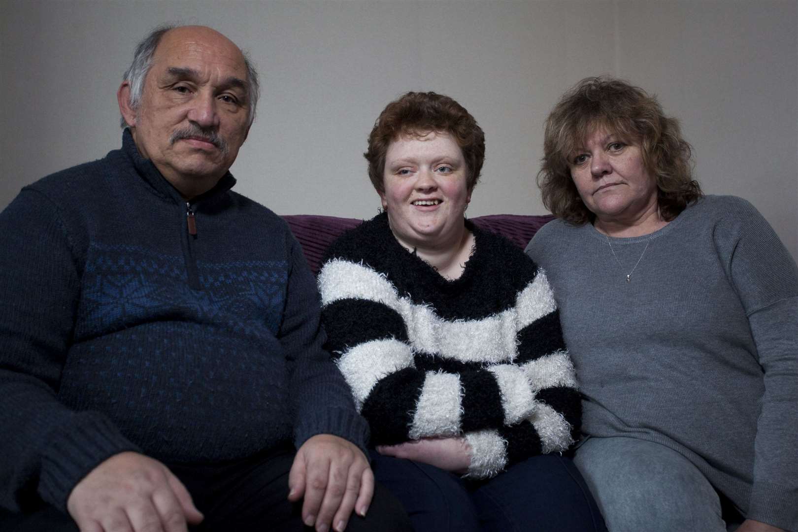 Sharon and Alan Asher with daughter Kayley. Photo: SWNS (50488519)