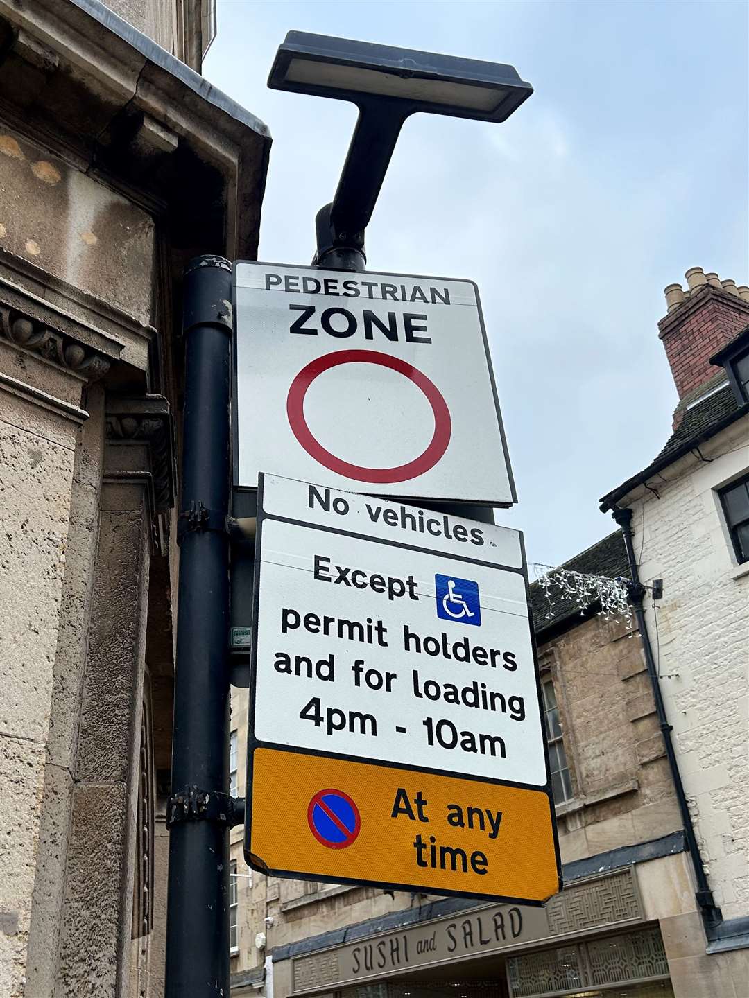 Bollards are the preferred choice for stopping people driving along High Street.