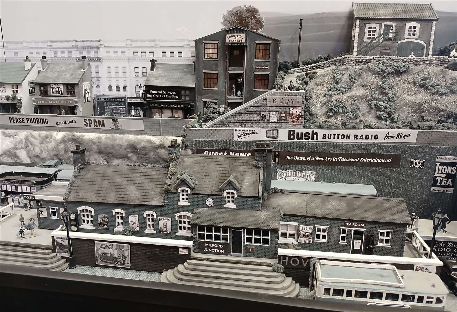 Dawn Quest's black and white layout pays homage to the 1945 film with a railway station setting, Brief Encounter