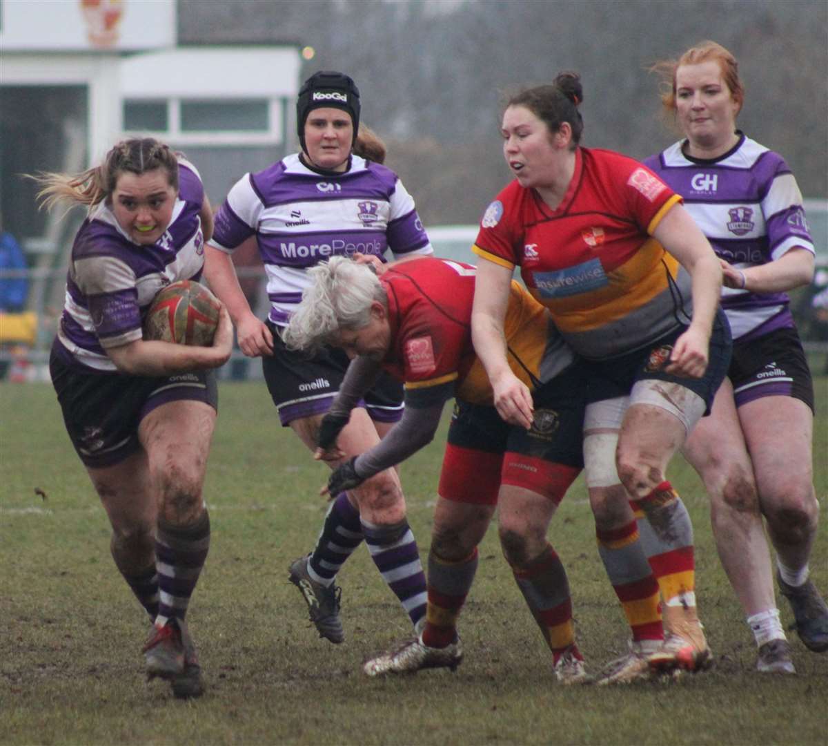 Action from Stamford Women's defeat at Peterborough. Photo: Darren Dolby
