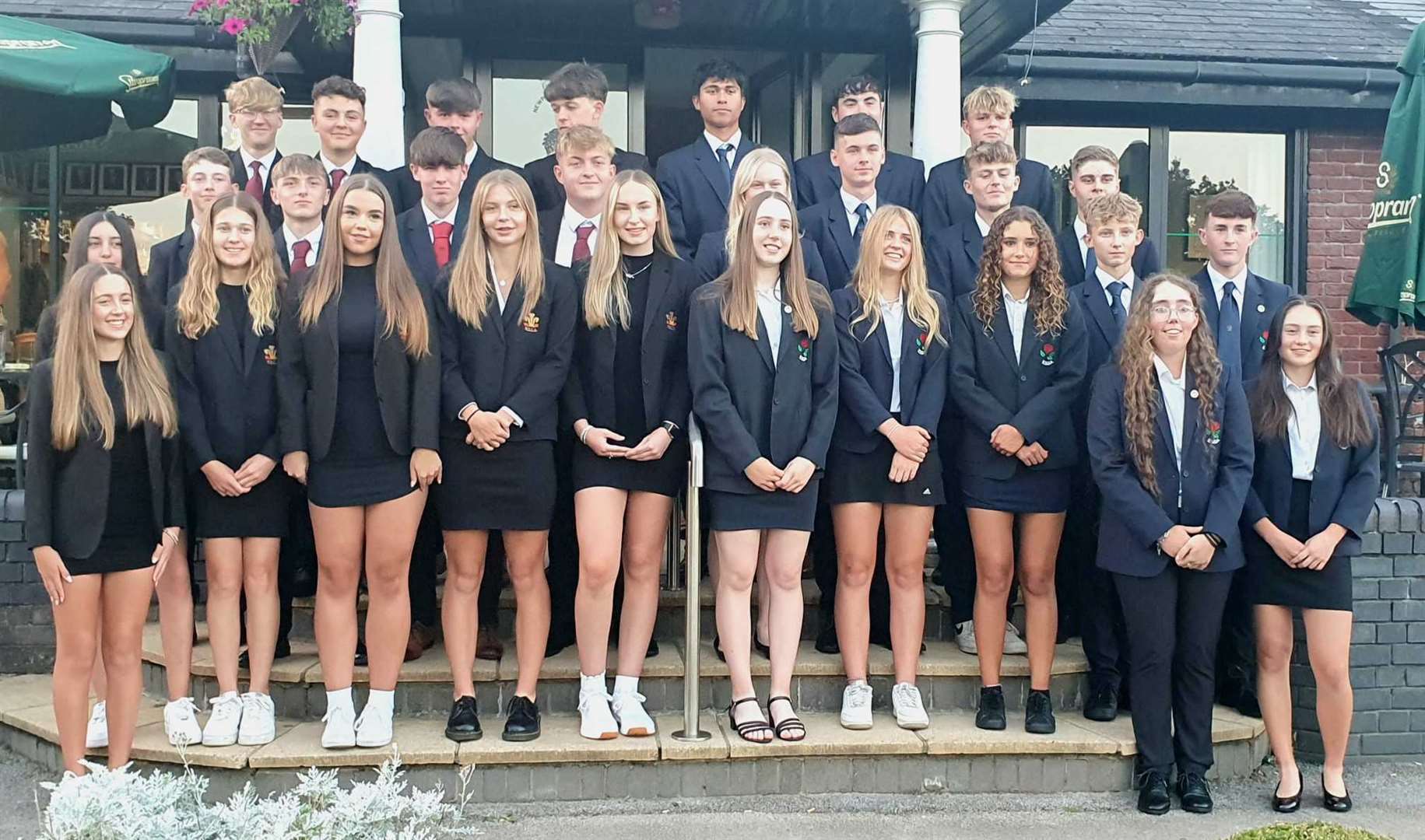 The England and Wales Schools teams before last season's match.