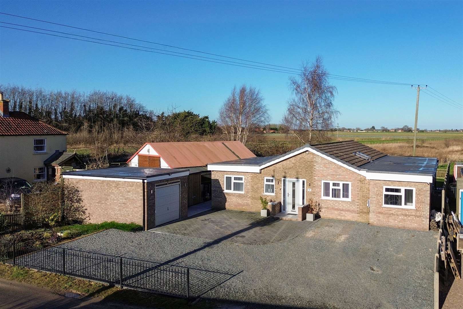The front of the property