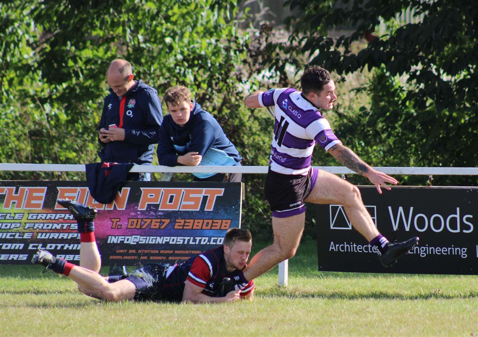 Action from Stamford's defeat against Biggleswade. Photo: Darren Dolby