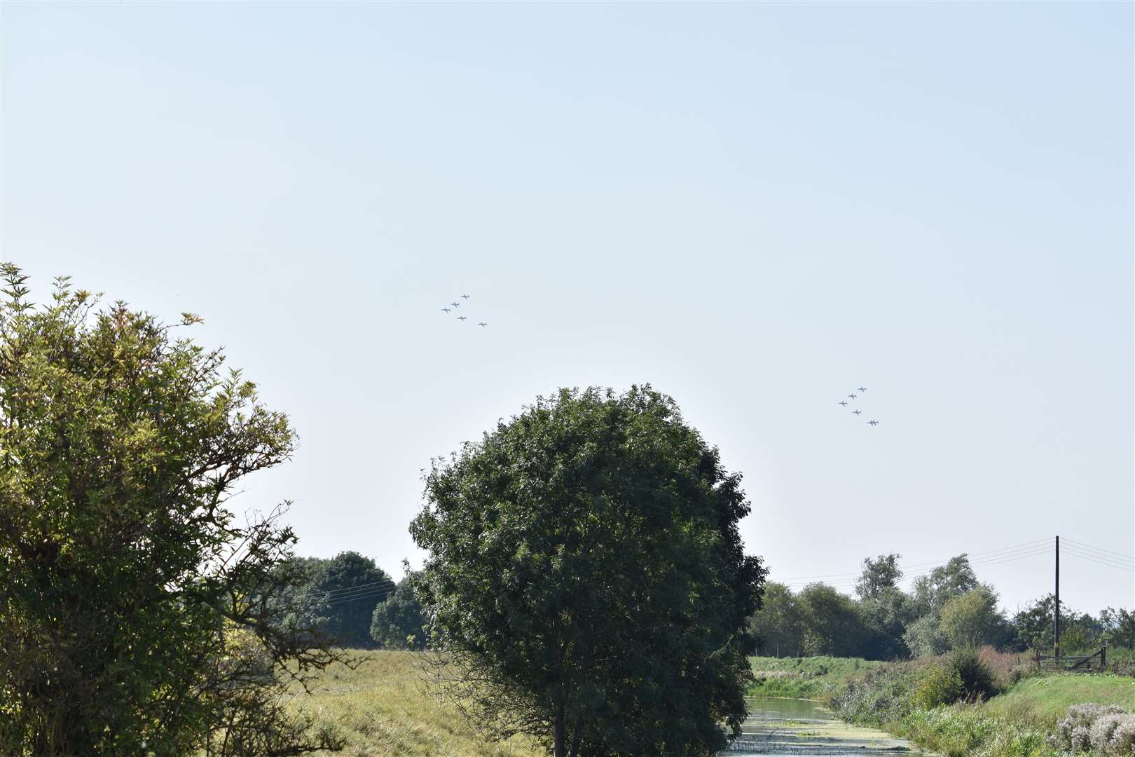 The Red Arrows over West Pinchbeck,taken by Anthony Helcoop