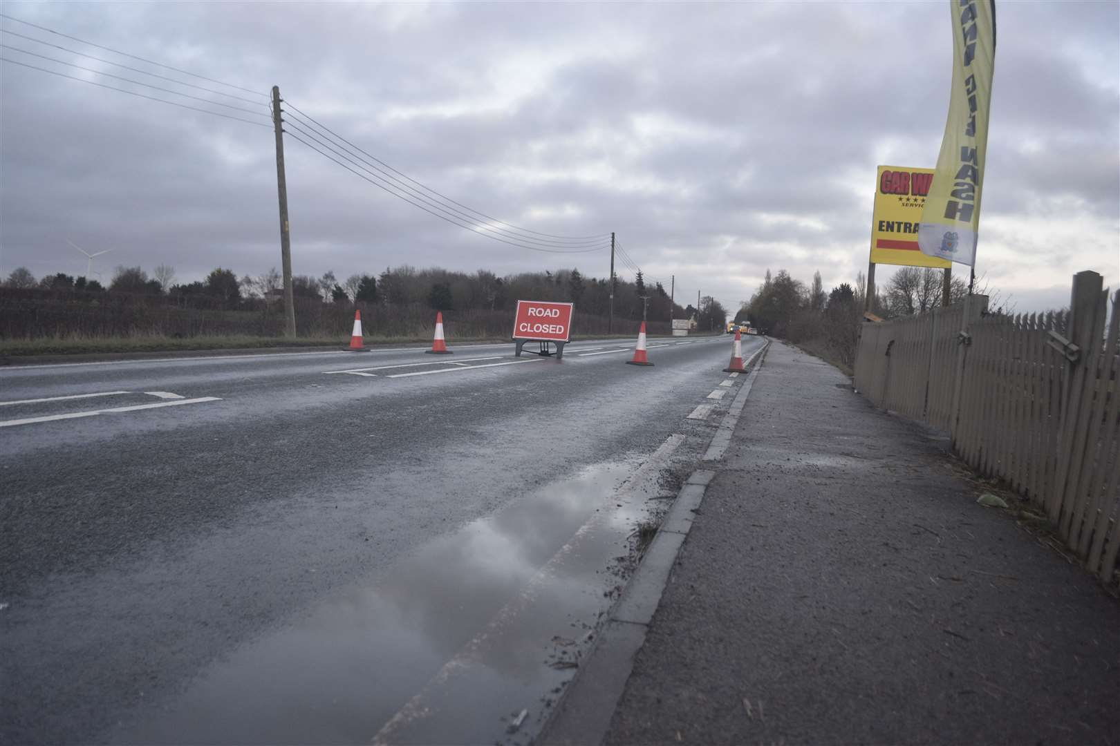 Emergency services near the accident scene. Photo: ROGER MORTISS (RSM Photography)