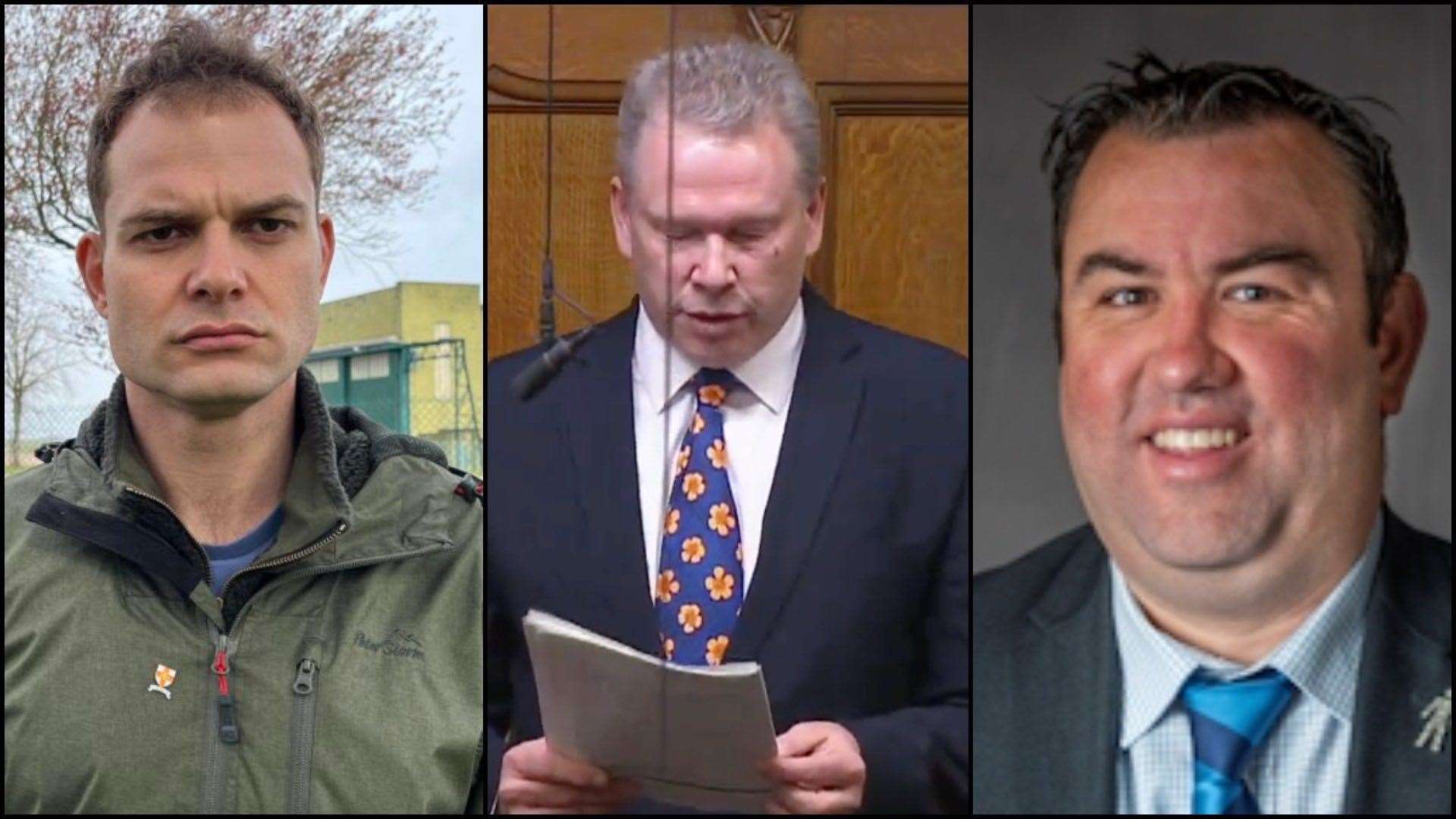 RAF Scampton roles have been on the agenda for Labour's Hamish Falconer (left), Conservative Karl McCartney (middle), and Liberal Democrat Cllr Matt Boles (right)