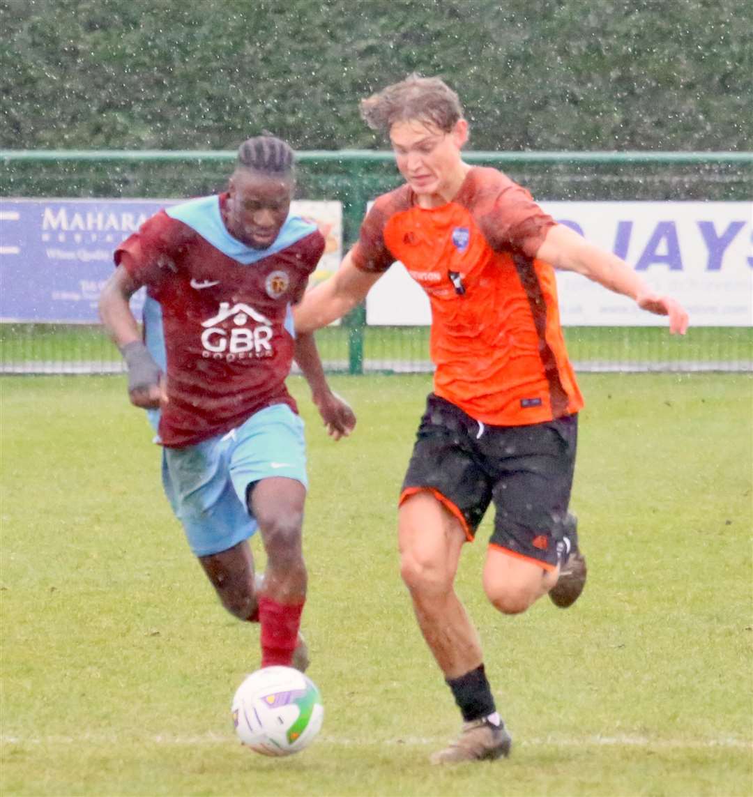 Action from Deeping Rangers' home draw with Boston Town. Photo: Jason Richardson