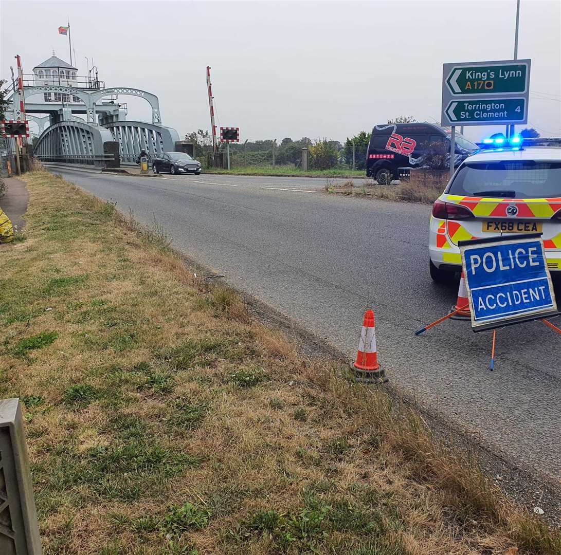 Police had closed the A17 at Sutton Bridge earlier today