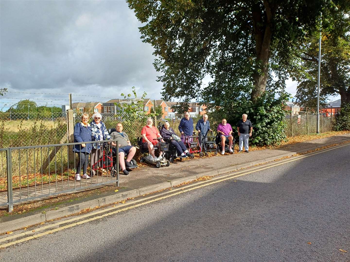 Angry residents at Brick Kiln Place say the footpath has numerous issues including deterioration and overgrown trees. Photo Daniel Jaines