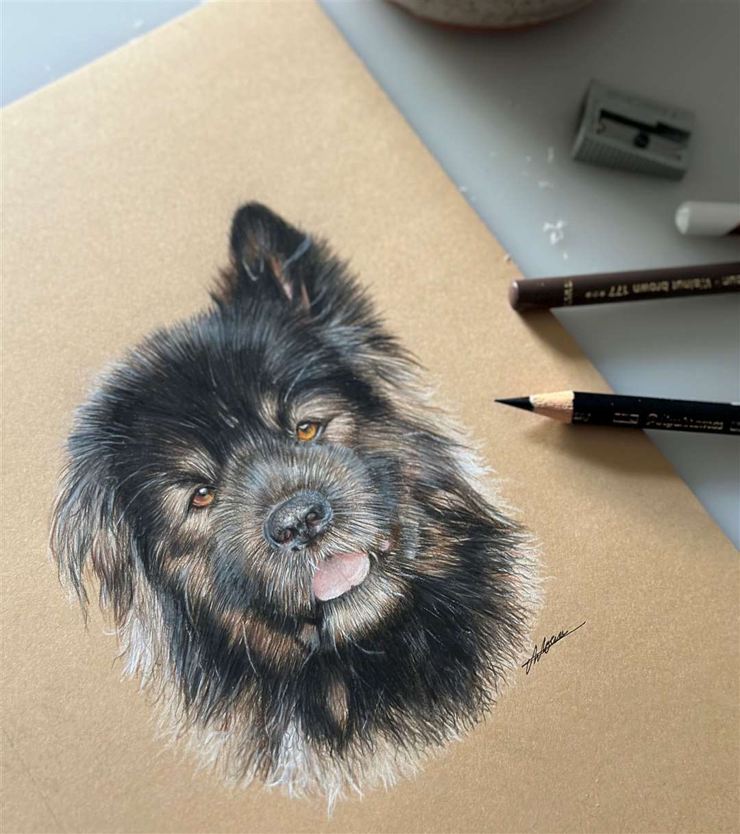 Another stunning pet portrait by artist Chloe White
