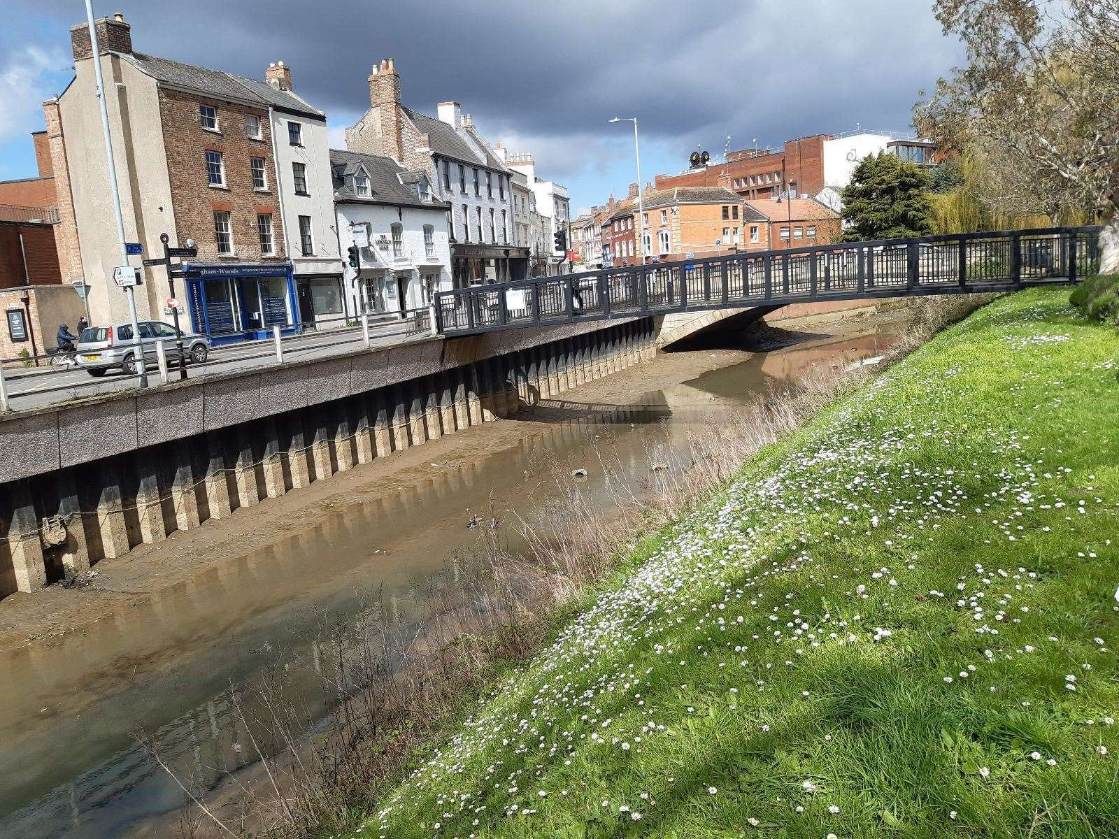 The River Welland in Spalding on Tuesday, April 2.