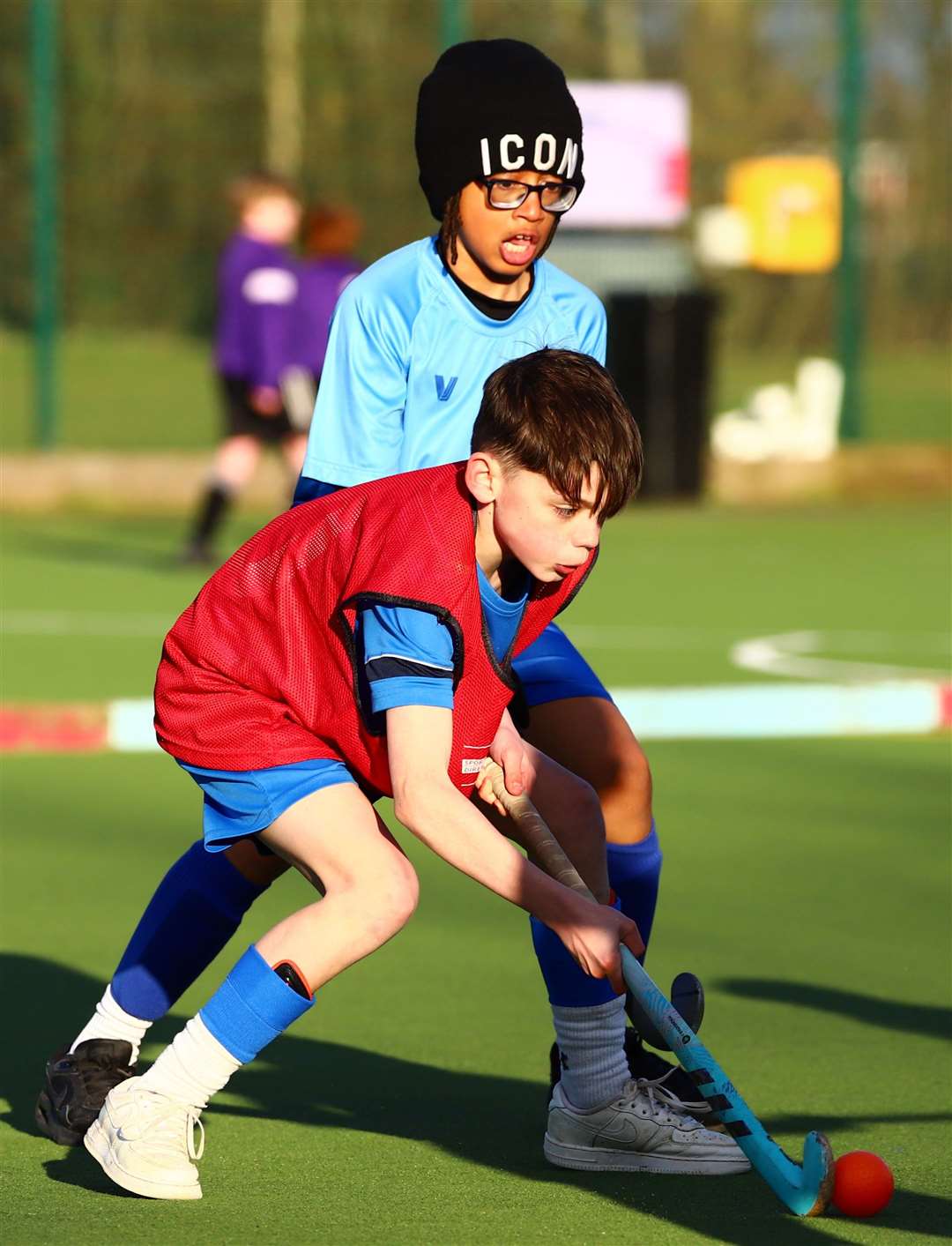 Action from the fourth of five primary school tournaments organised by Spalding Hockey Club. Photo: Nigel Cookson
