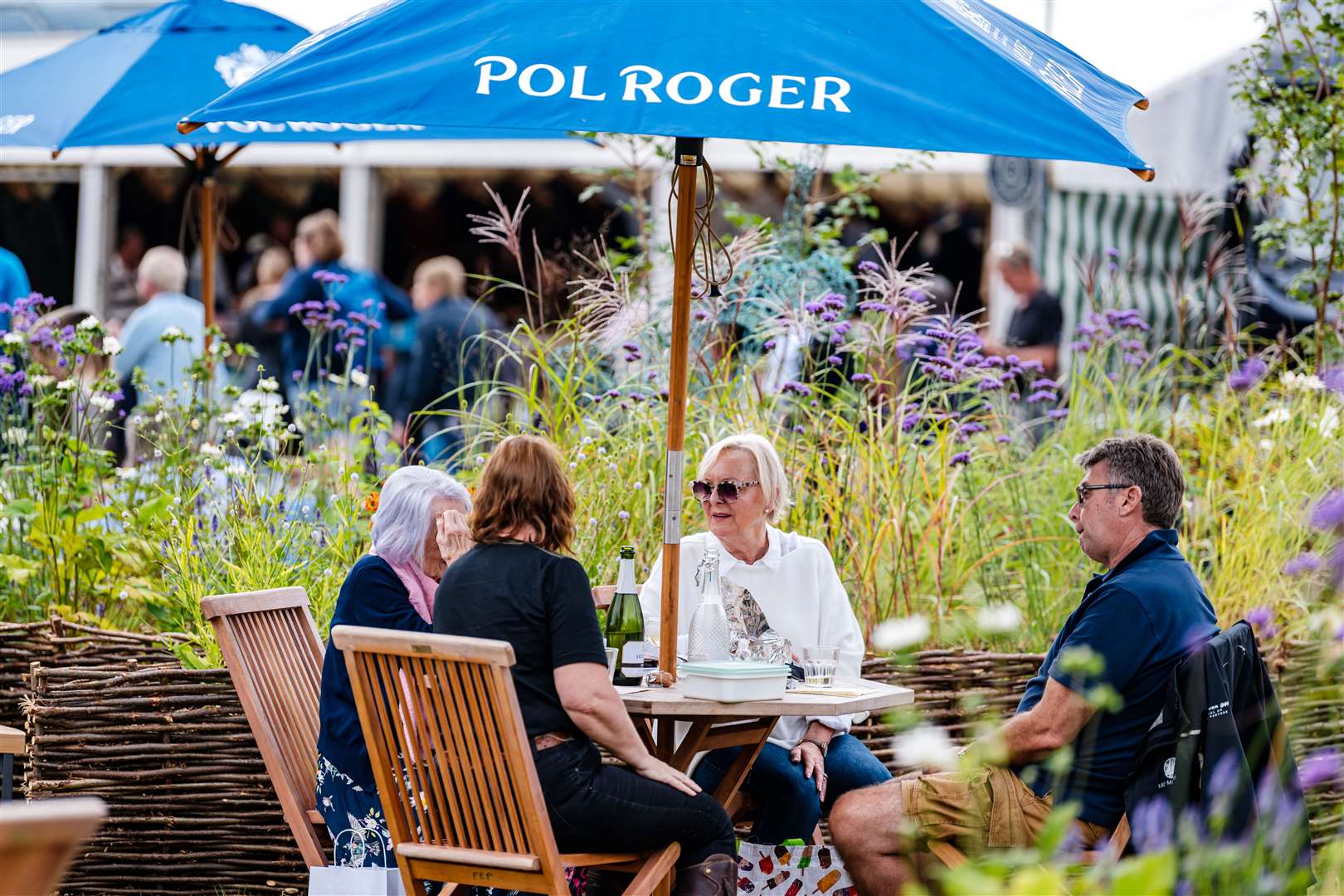 Trade stands and the shopping experience at the Defender Burghley Horse Trials held in the parkland of Burghley House near Stamford in Lincolnshire in the UK on the 30th August to 3 September 2023.
