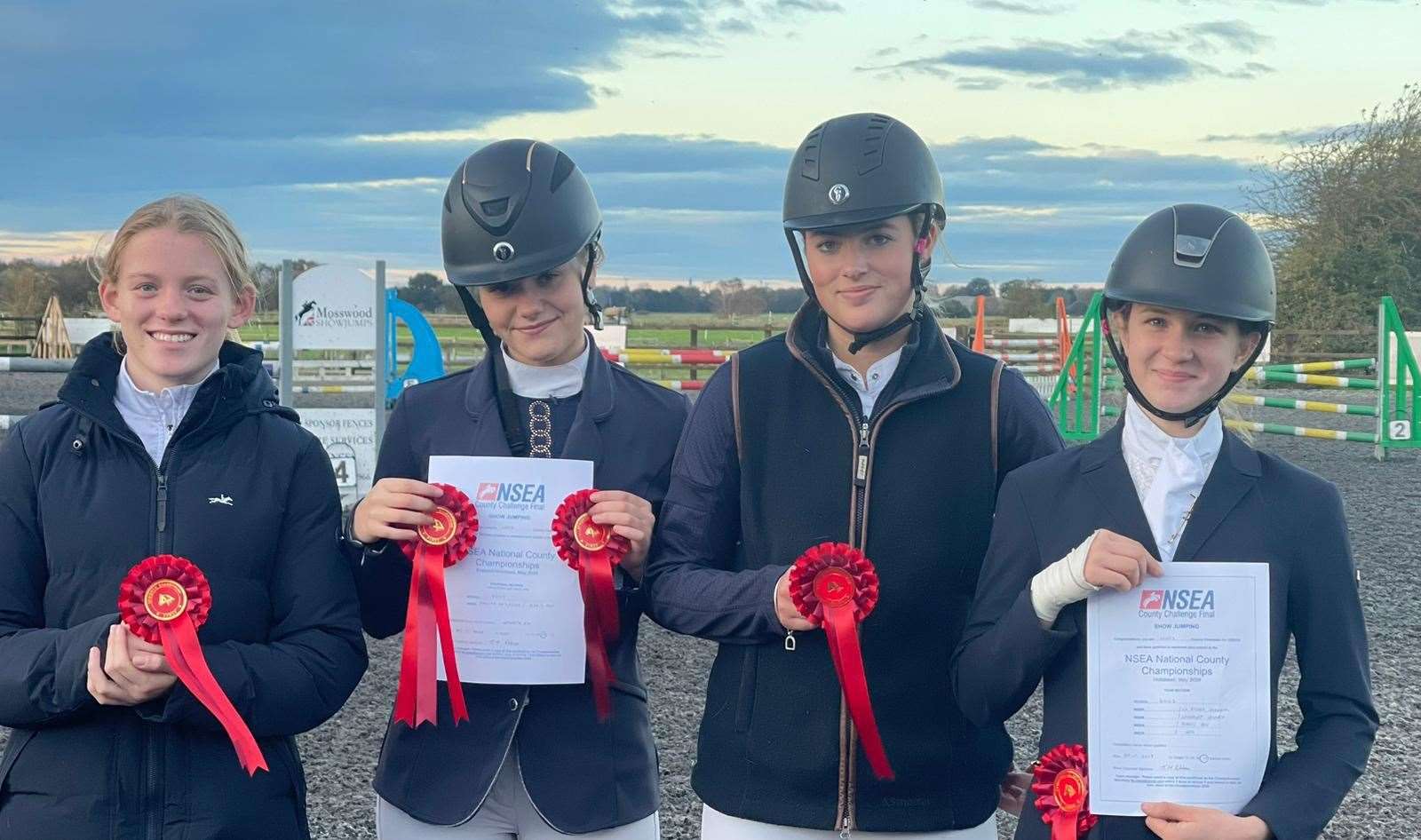 Kesteven and Grantham Girls' School's equestrian team retained their county crown.