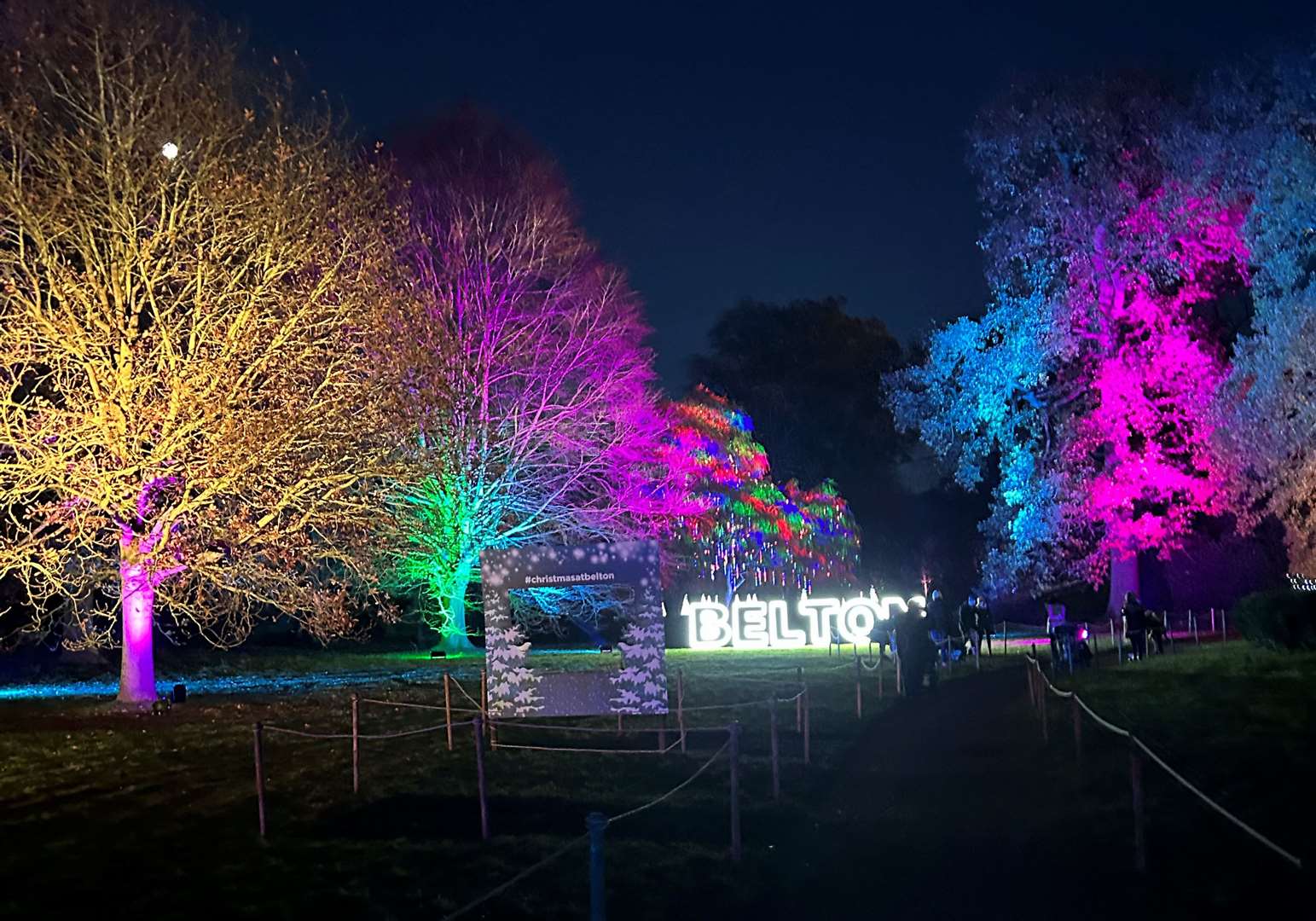 The illuminated trail at Belton has plenty of photo opportunities