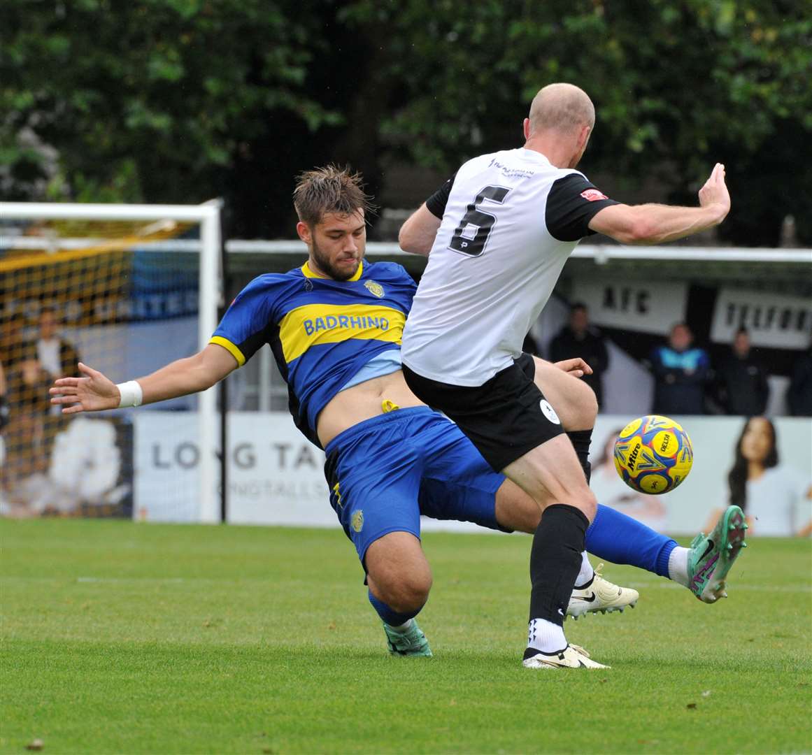 Action from Spalding's home defeat to AFC Telford. Photo: Chris Lowndes