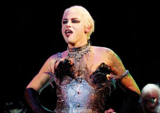 Rob as Dr Frank-n-Furter in The Rocky Horror Show. PHOTO: Isabel Schatz