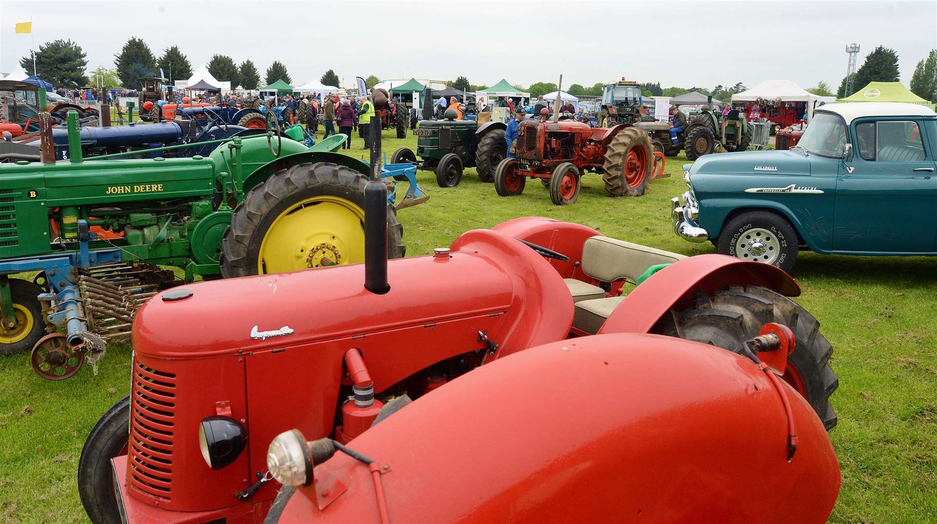 Vintage agricultural vehicles.