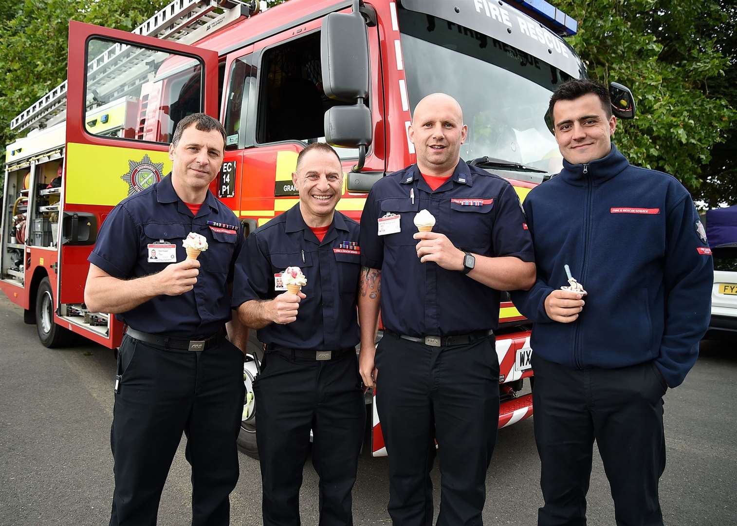 Grantham firemen from Lincolnshire Fire and Rescue.