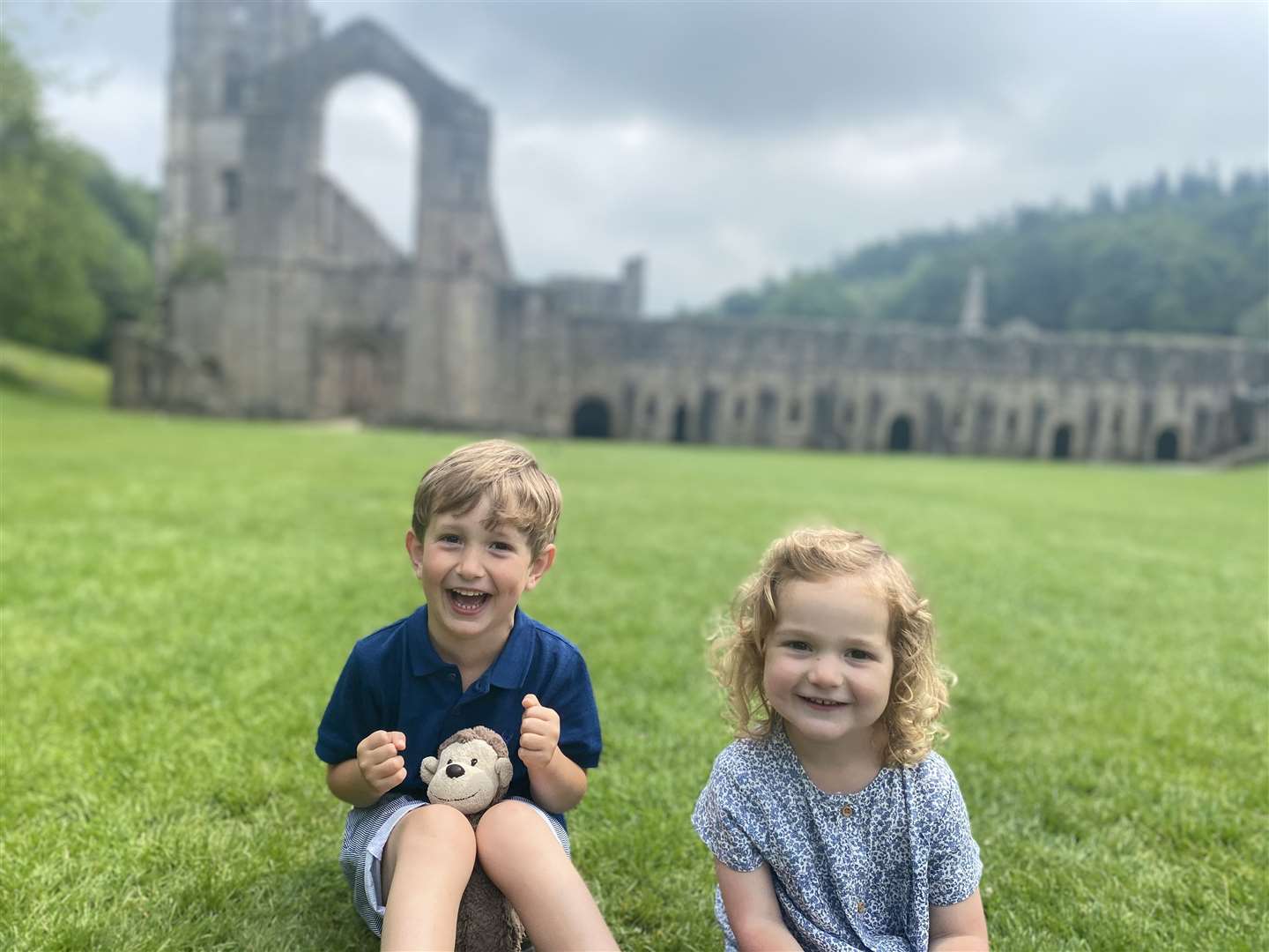 Benedict Blythe with his sister Etta
