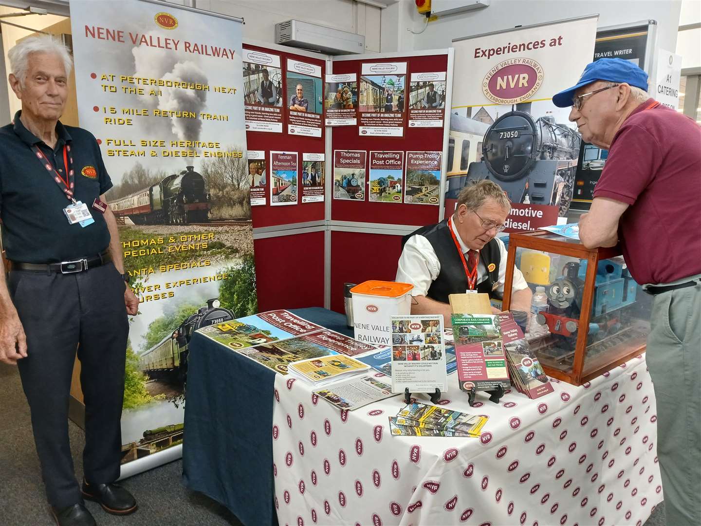 Volunteers from Nene Valley Railway were on hand to talk about the work they do and their fundraising appeal to keep the heritage railway going