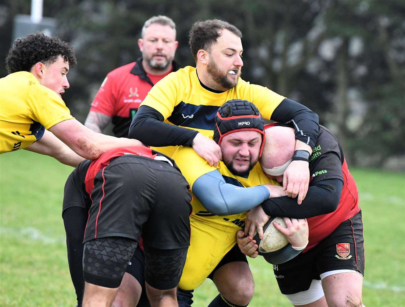 Jack Berry, top, scored for Bourne. Photo: Alan Hancock
