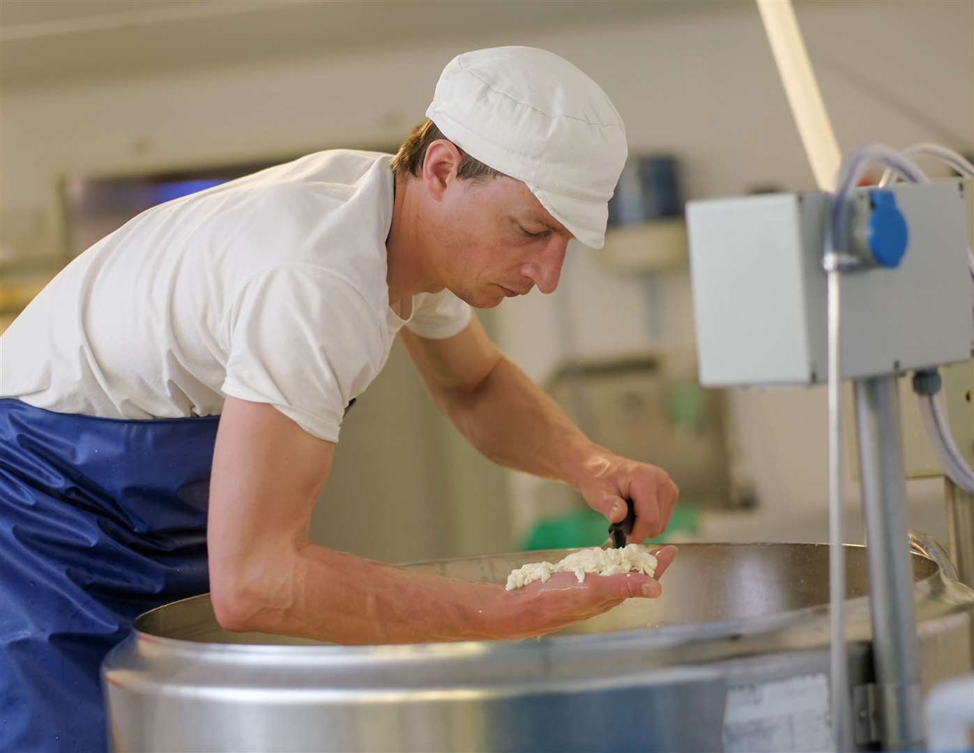 Artisan cheese makers, Cote Hill Cheese manufacture award winning cheeses, using milk from their own herd, at the farm in Osgodby, near Market Rasen in Linconshire. Photo: Cote Hill Dairy
