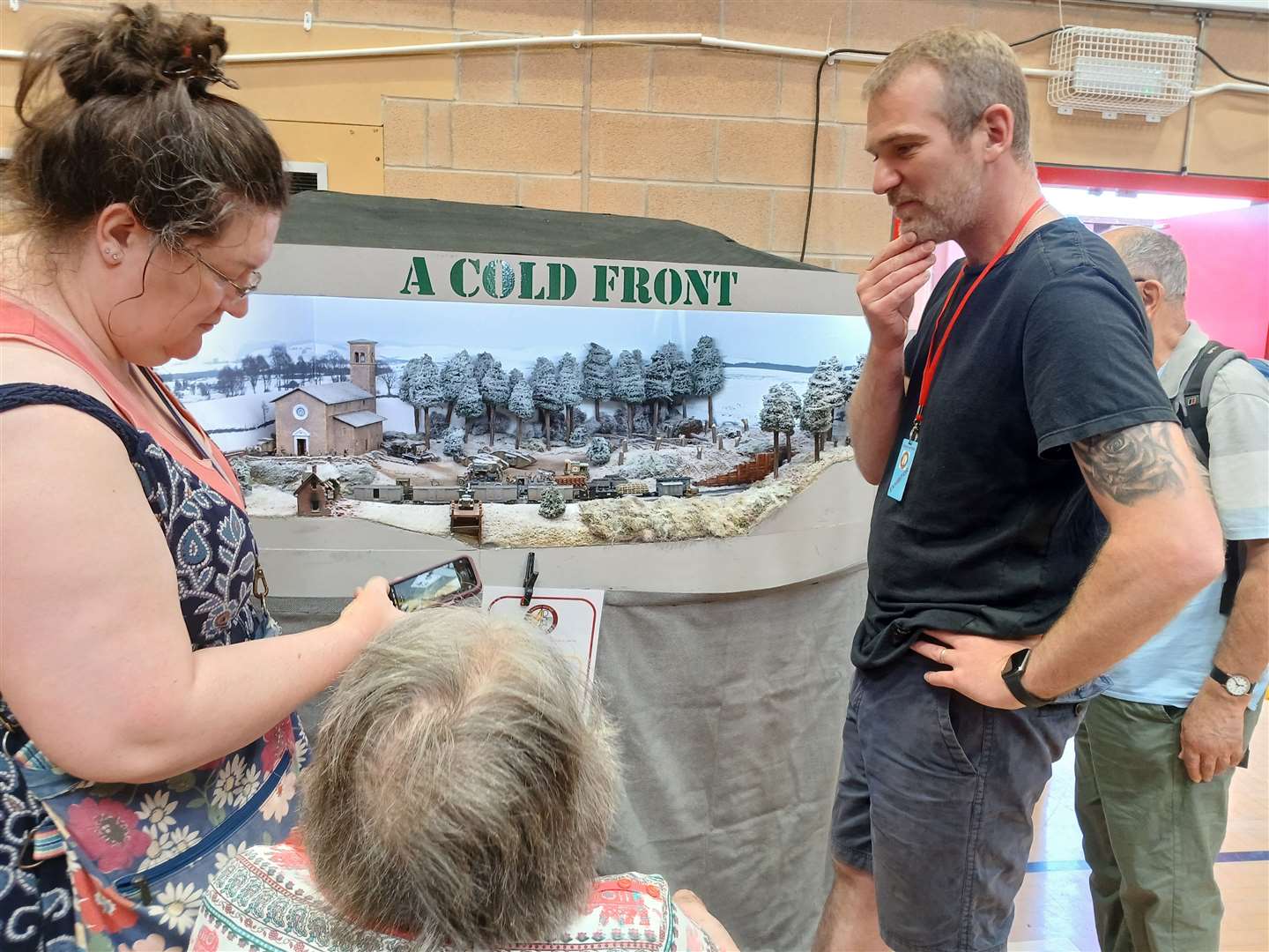 A Cold Front by James Styles, pictured, portrayed the Western Front during the First World War