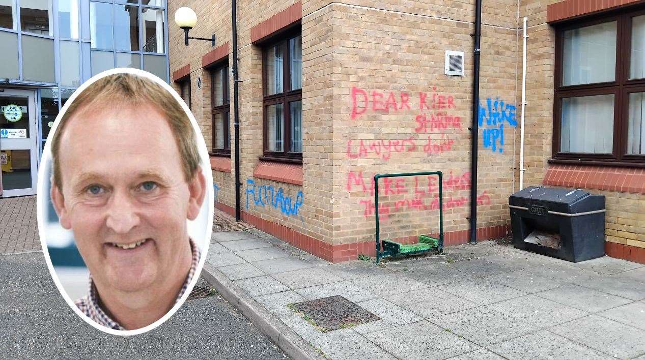 Council leader Nick Worth says the authority takes graffiti very seriously