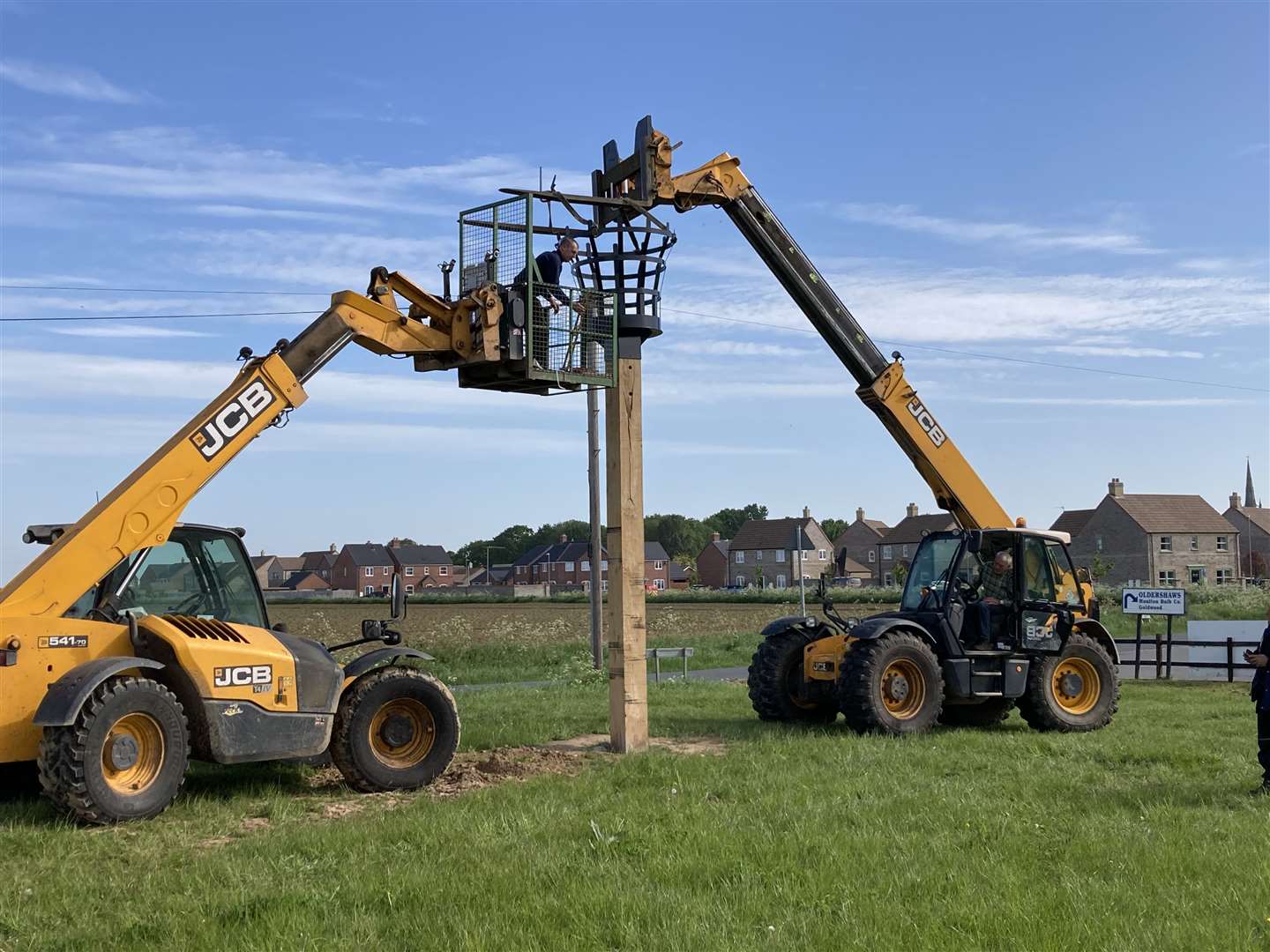 A Jubilee beacon has been installed in Moulton (56689434)