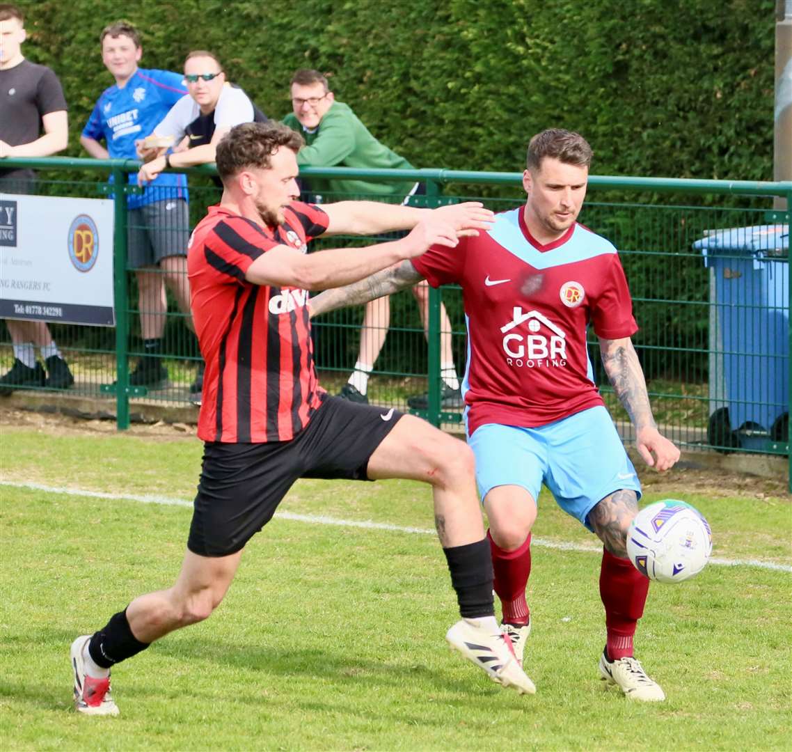 Action from Deeping Rangers' home win over Shirebrook Town. Photo: Jason Richardson