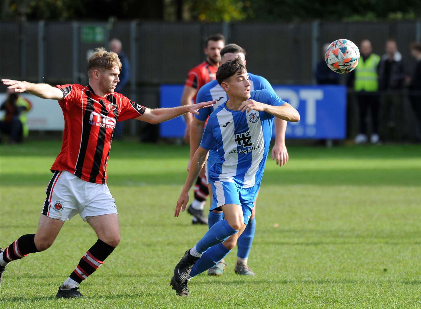 FA Vase action from Holbeach's home defeat to Droitwich Spa. Photo: Chris Lowndes