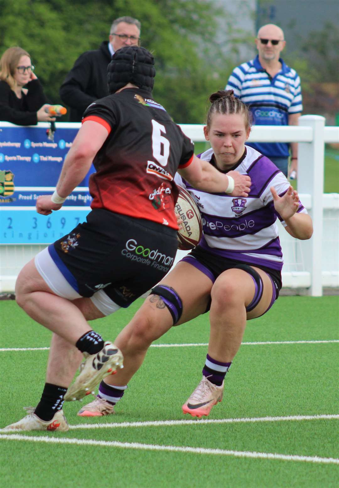 Action from Stamford's cup final with Long Eaton. Photo: Darren Dolby