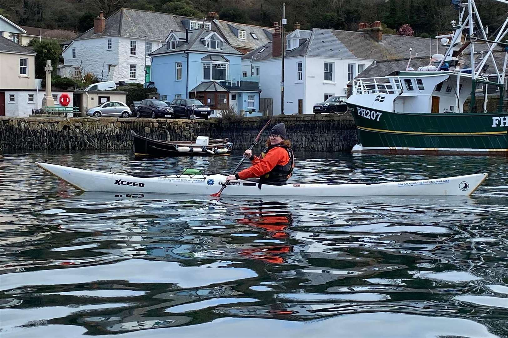 Katie is hoping to complete Toby’s sea kayak odyssey by the summer of 2024. Photo: Julie Perren