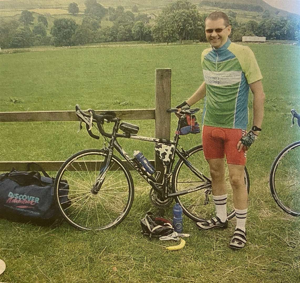 Richard Lomas-Brown, who tackled a Tour de France stage 10 years ago.