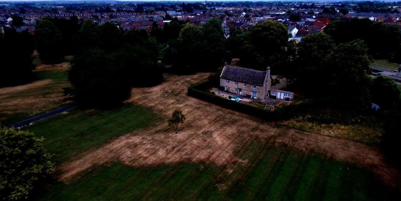 The parched ground seen in Bourne