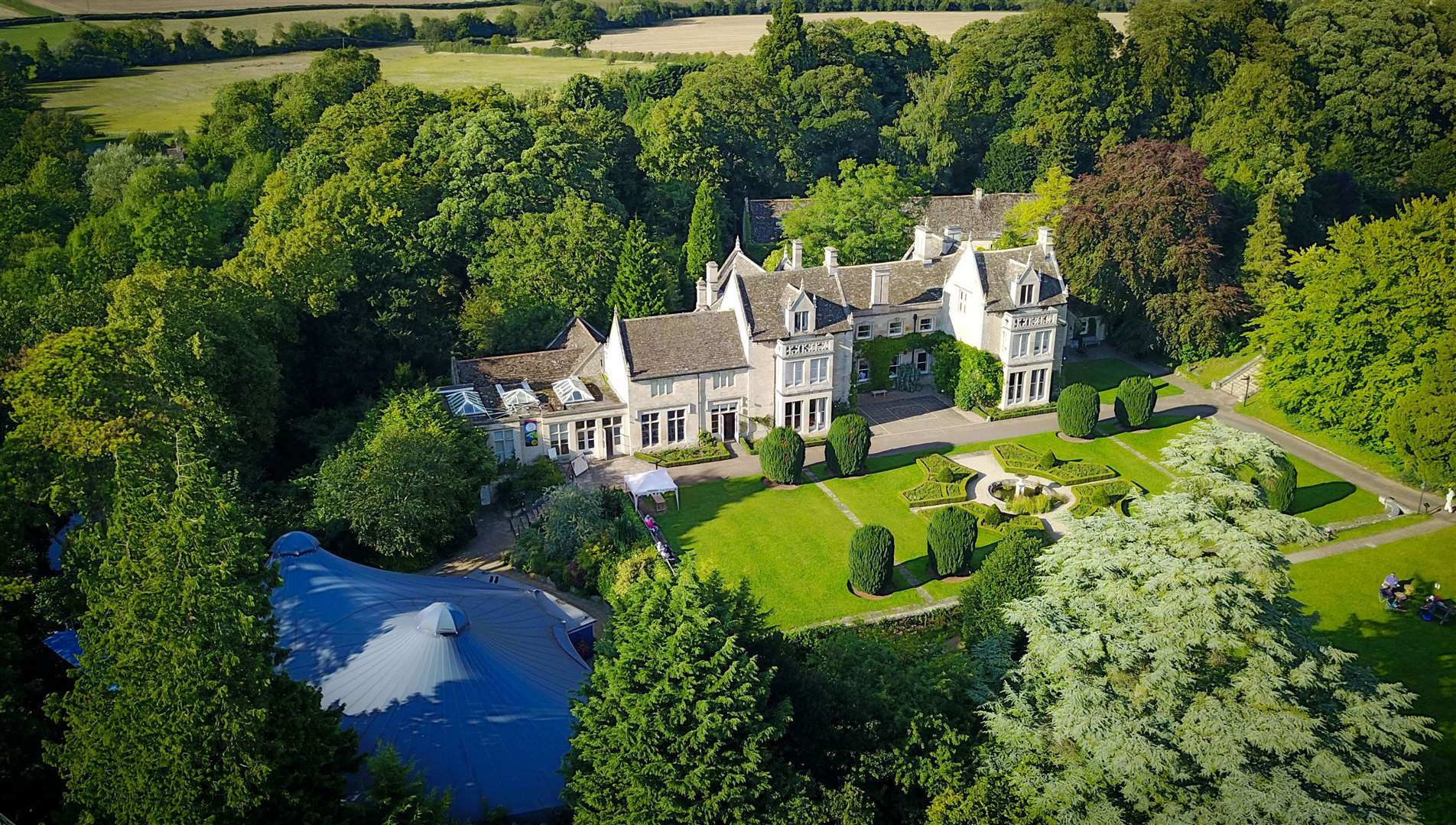 Tolethorpe Hall with the Rutland Open Air Theatre to the left